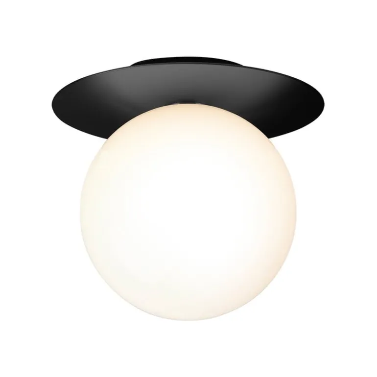 Nuura Liila 1 wall/ceiling lamp, large, black - opal white
