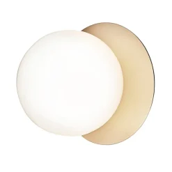 Nuura Liila 1 wall/ceiling lamp, medium, gold - opal