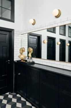 Nuura Liila 1 wall/ceiling lamp, medium, gold - opal