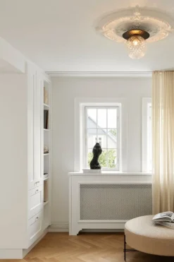 Nuura Liila 1 wall/ceiling lamp, large, black - optic clear