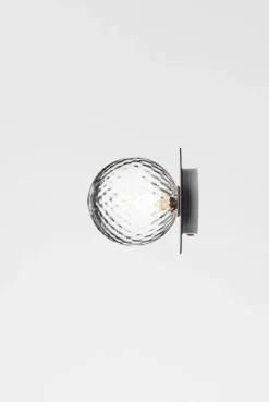 Nuura Liila 1 wall/ceiling lamp, medium, silver - optic clear