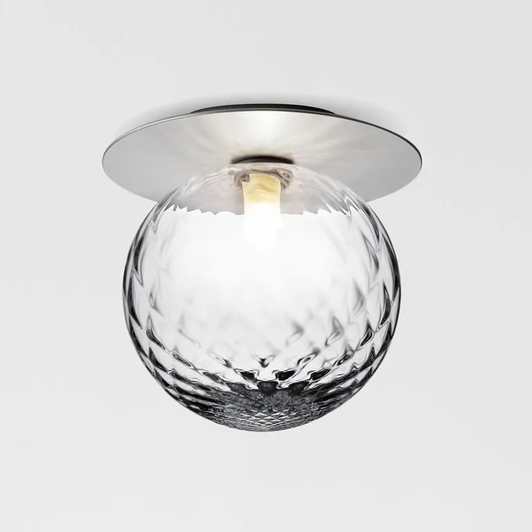 Nuura Liila 1 wall/ceiling lamp, large, silver - optic clear