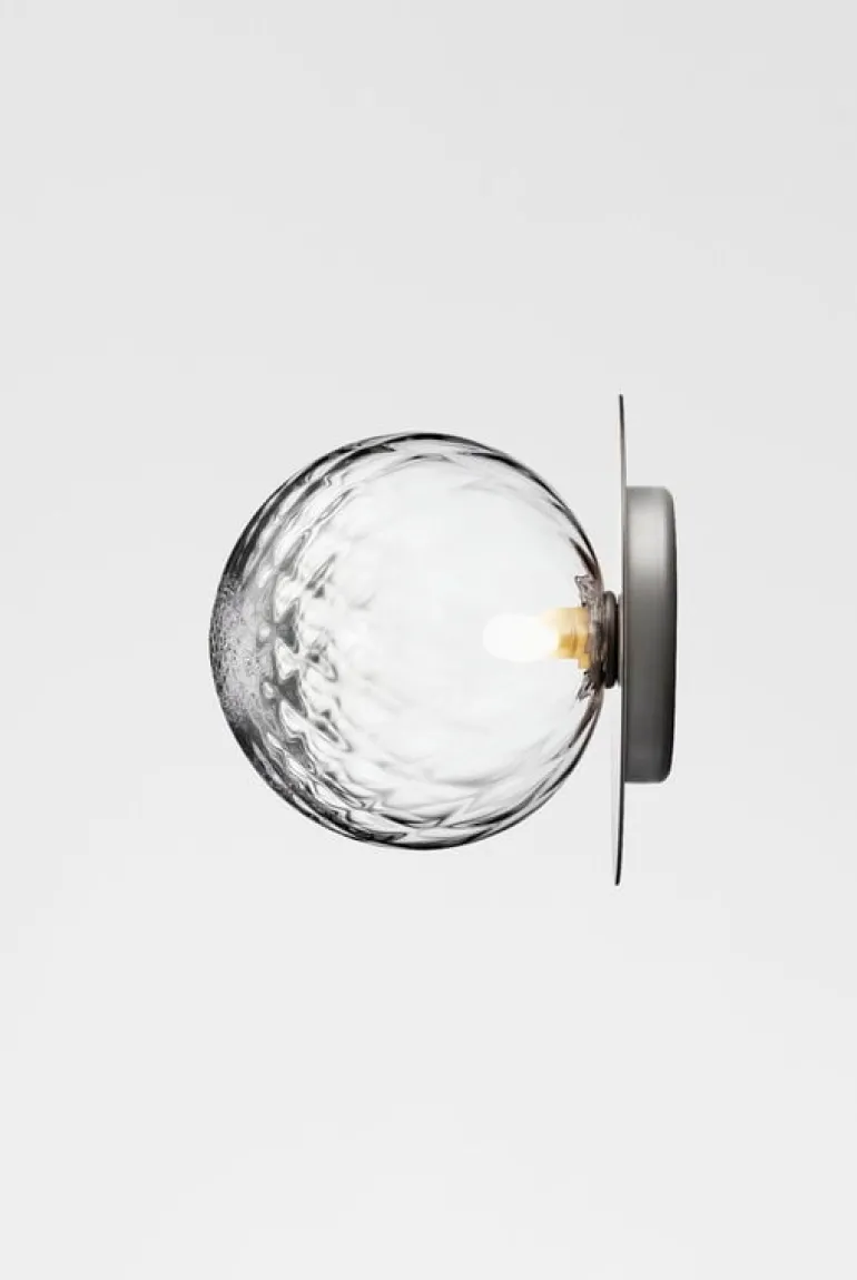 Nuura Liila 1 wall/ceiling lamp, large, silver - optic clear