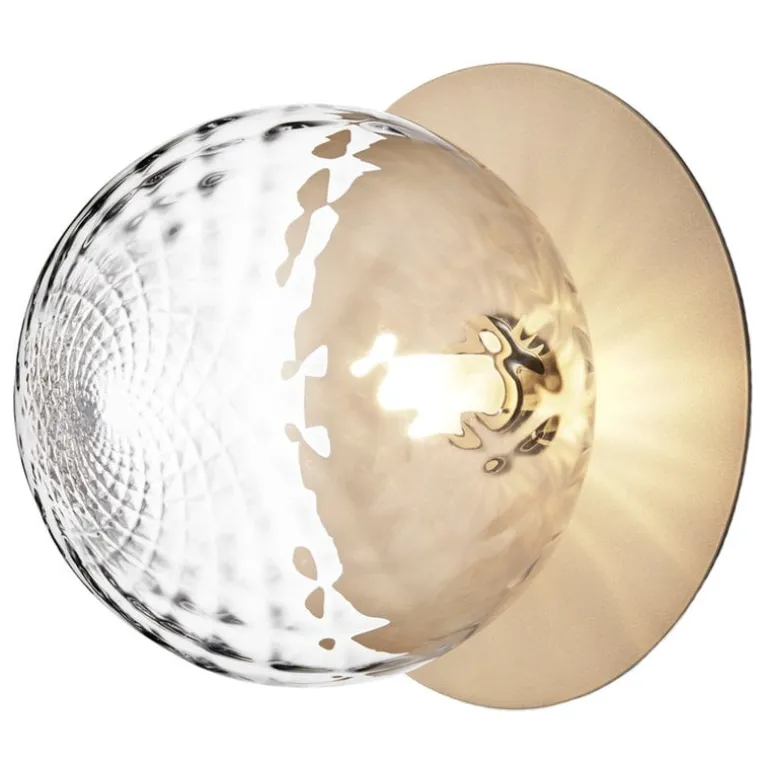 Nuura Liila 1 wall/ceiling lamp, large, gold - optic clear