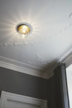 Nuura Liila 1 wall/ceiling lamp, large, gold - optic clear