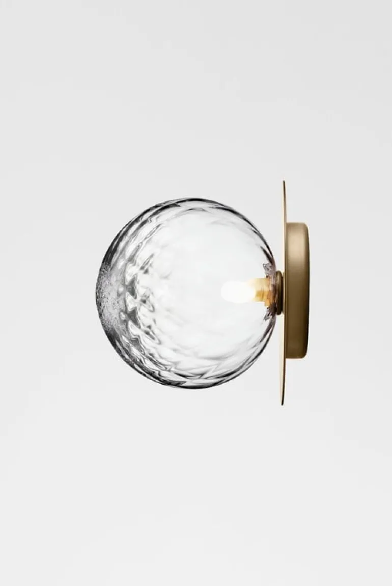 Nuura Liila 1 wall/ceiling lamp, large, gold - optic clear