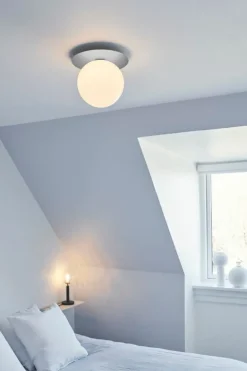 Nuura Liila 1 wall/ceiling lamp, large, silver - opal