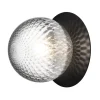 Nuura Liila 1 wall/ceiling lamp, medium, black - optic clear