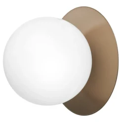 Nuura Liila 1 wall/ceiling lamp, large, dark bronze - opal white