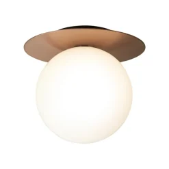 Nuura Liila 1 wall/ceiling lamp, large, dark bronze - opal white