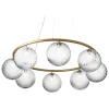 Nuura Miira 8 Circular pendant, brass - optic clear