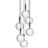 Nuura Miira 6 pendant, large, rock grey - optic clear
