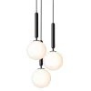 Nuura Miira 3 pendant, rock grey - opal white