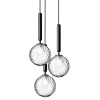 Nuura Miira 3 pendant, rock grey - optic clear