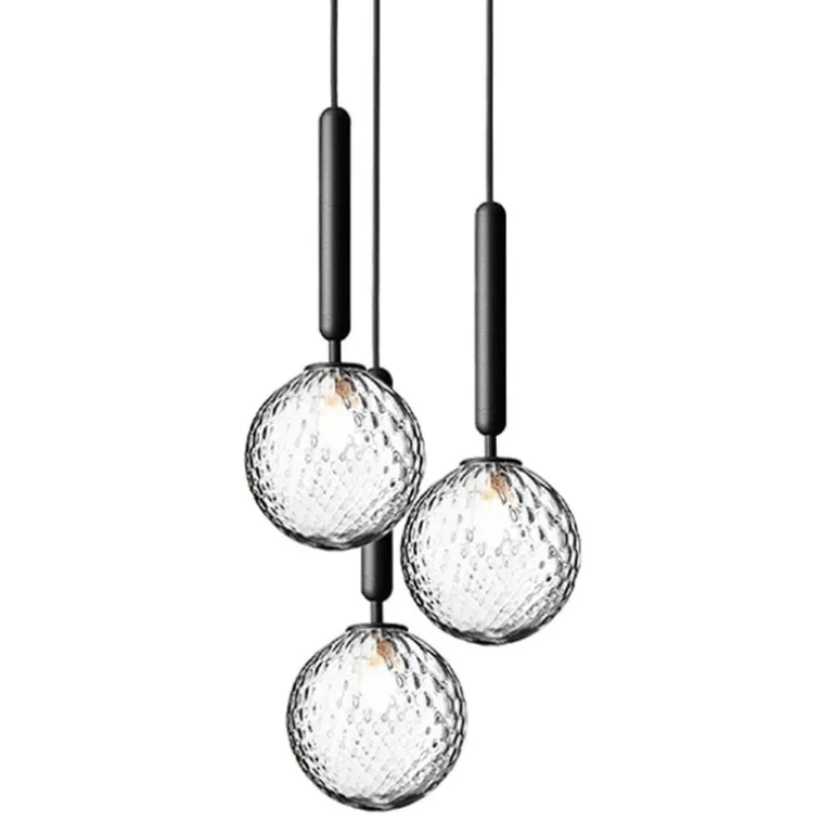 Nuura Miira 3 pendant, rock grey - optic clear