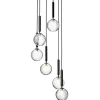 Nuura Miira 6 pendant, rock grey - optic clear