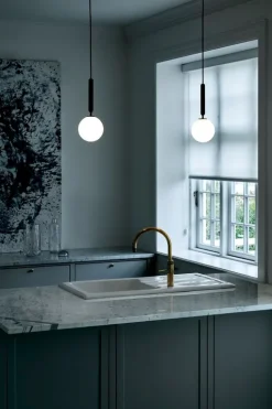 Nuura Miira 1 pendant, rock grey - opal white