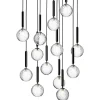 Nuura Miira 13 pendant, rock grey - optic clear