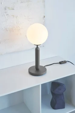 Nuura Miira table lamp, rock grey - opal white