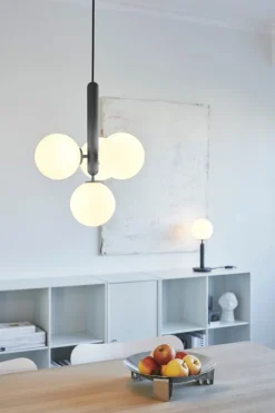 Nuura Miira table lamp, rock grey - opal white