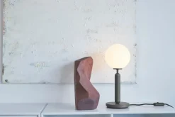 Nuura Miira table lamp, rock grey - opal white