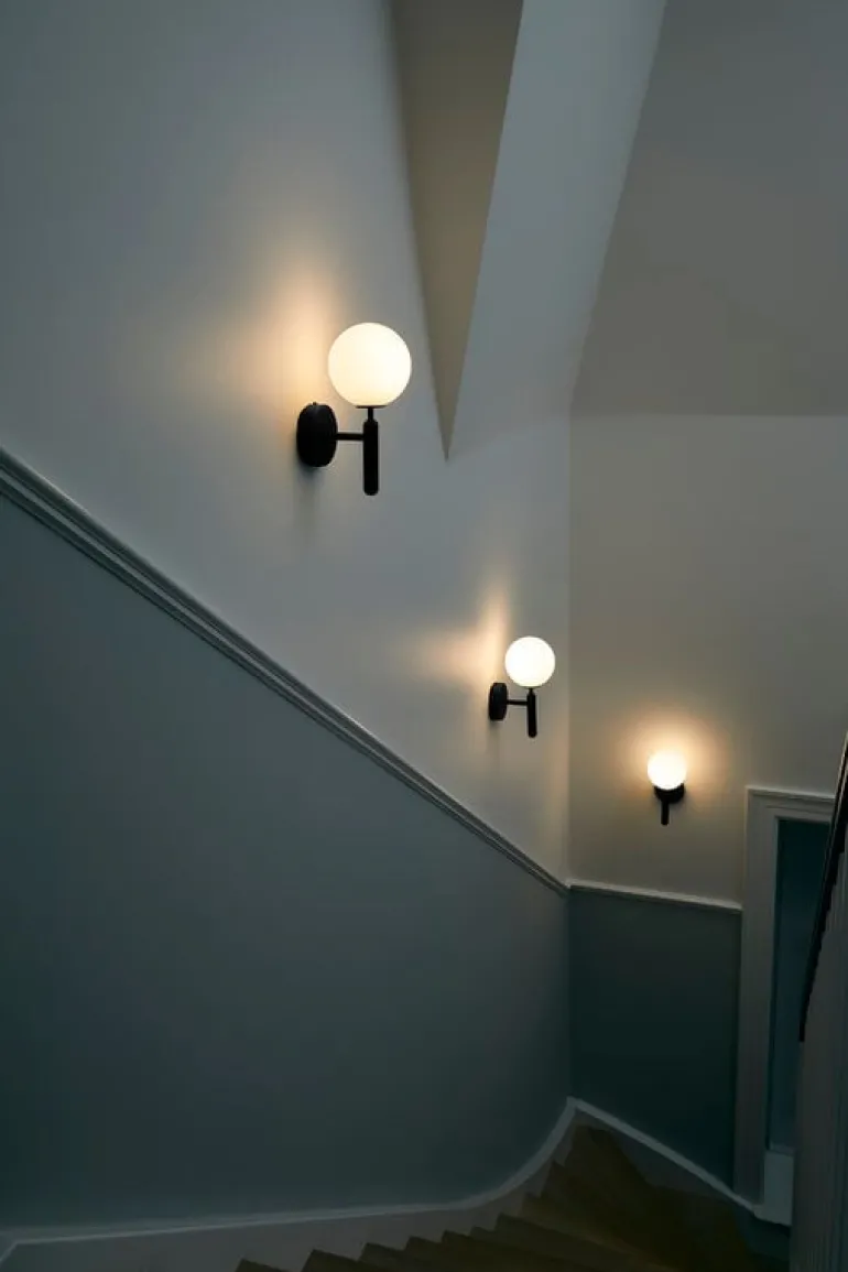 Nuura Miira wall lamp, rock grey - opal white