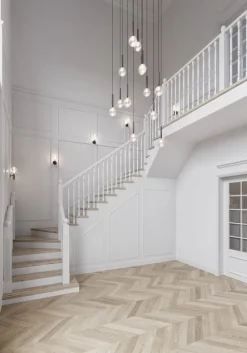 Nuura Miira wall lamp, rock grey - optic clear