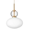 Nuura Rizzatto 32 pendant, brass - opal white