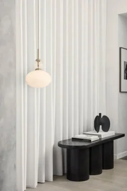 Nuura Rizzatto 32 pendant, brass - opal white