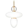 Nuura Rizzatto 43 pendant, brass - opal white
