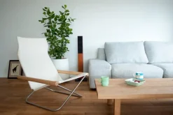 Nychair X Nychair X lounge chair, beech - white