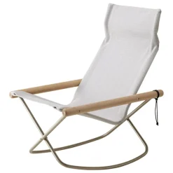 Nychair X Nychair X Shikiri rocking chair, soaped oak - light grey Koshi