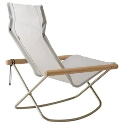 Nychair X Nychair X Shikiri rocking chair, soaped oak - light grey Koshi