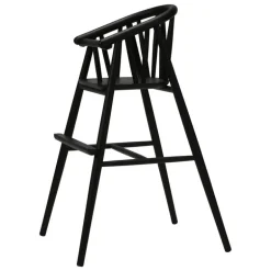 Oaklings Saga high chair, black stained oak