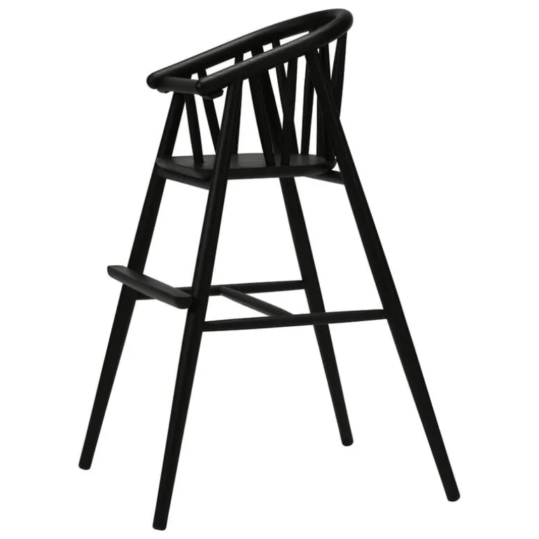 Oaklings Saga high chair, black stained oak