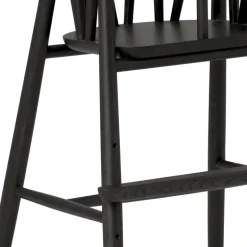 Oaklings Saga high chair, black stained oak