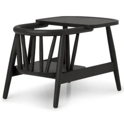 Oaklings Smilla toddler chair with tray, black stained oak