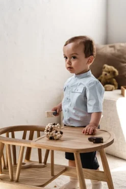 Oaklings Smilla toddler chair with tray, oak