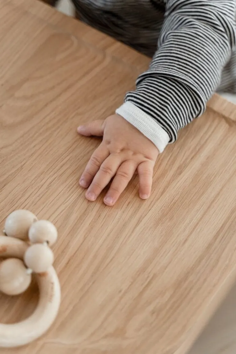 Oaklings Smilla toddler chair with tray, oak