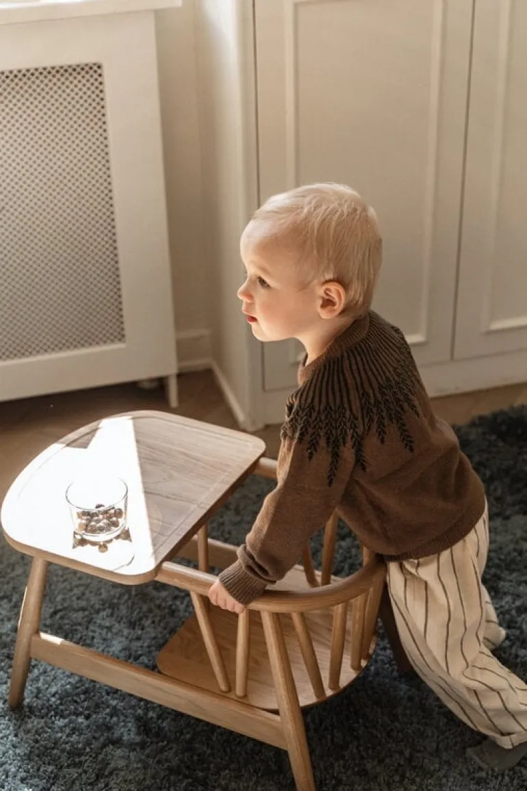 Oaklings Smilla toddler chair with tray, oak