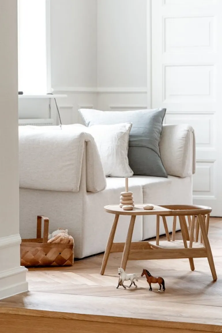 Oaklings Smilla toddler chair with tray, oak