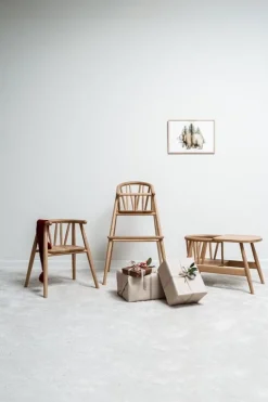 Oaklings Smilla toddler chair with tray, oak