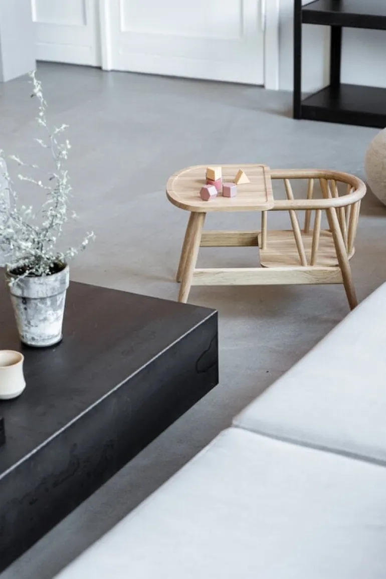 Oaklings Smilla toddler chair with tray, oak