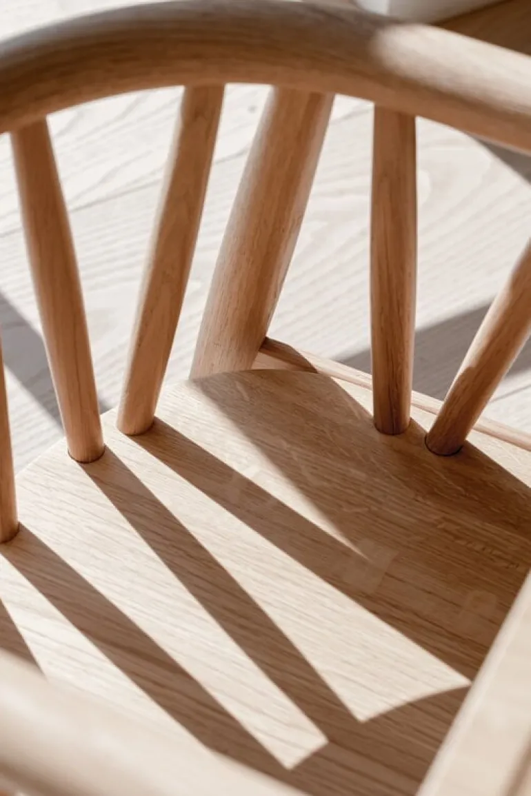 Oaklings Smilla toddler chair with tray, oak