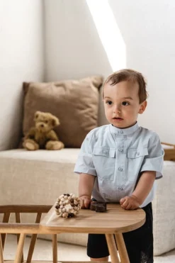 Oaklings Smilla toddler chair with tray, oak