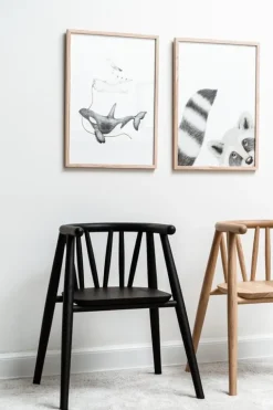 Oaklings Storm kid's chair, oak