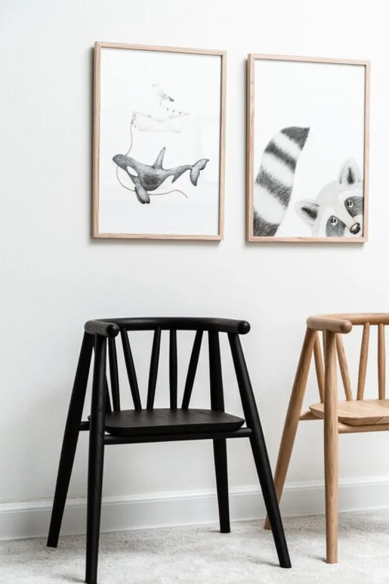 Oaklings Storm kid's chair, oak