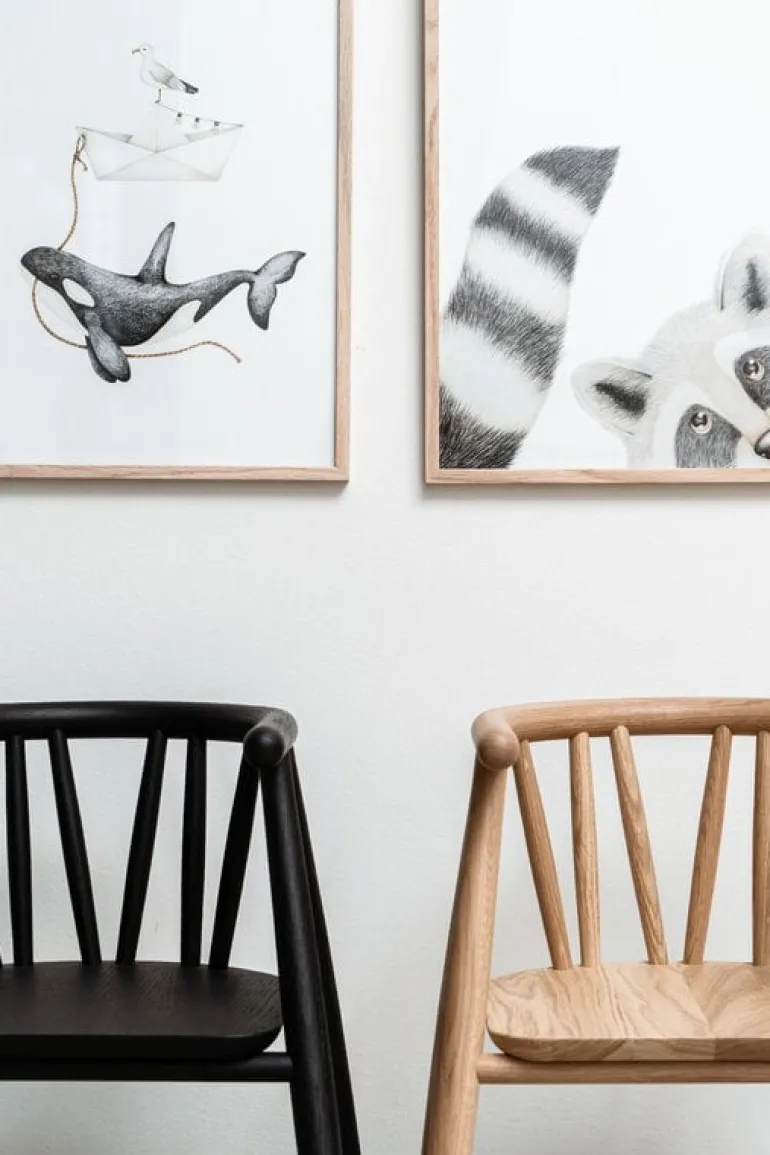 Oaklings Storm kid's chair, oak