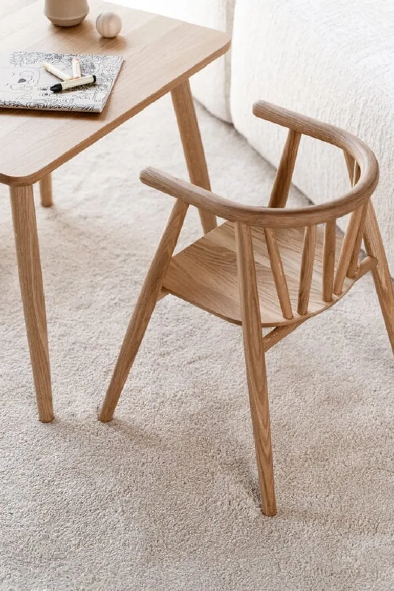 Oaklings Storm kid's chair, oak