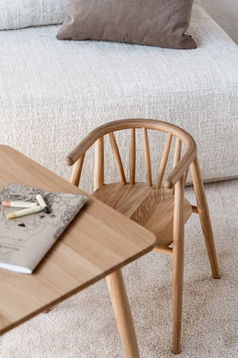 Oaklings Storm kid's chair, oak